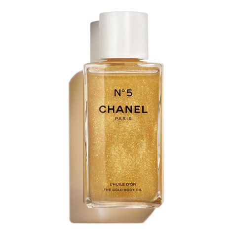 chanel glitter body oil|N°5 The Beige Gold Body Oil .